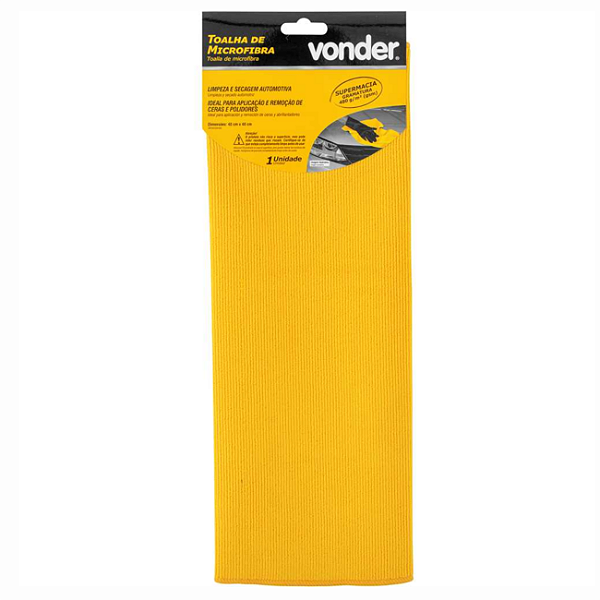 TOALHA MICROFIBRA 40X40CM 480GSM - VONDER