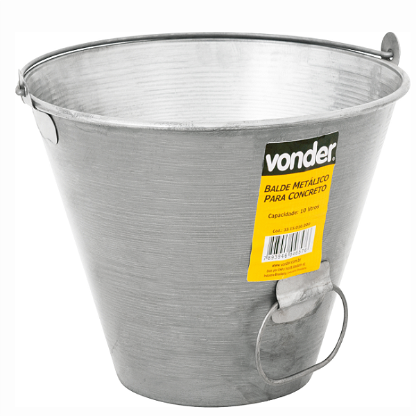 BALDE METALICO INTERIÇO 10L VONDER