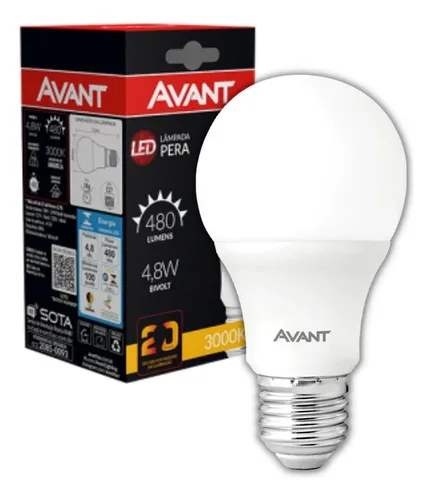 LAMPADA LED 4,8W 3000K - AVANT