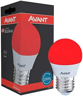 LAMPADA LED BOLINHA VERMELHA - AVANT
