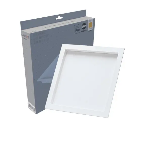 PAINEL LED COMFORT EMBUTIR QUAD AM2700K 24W - AVANT