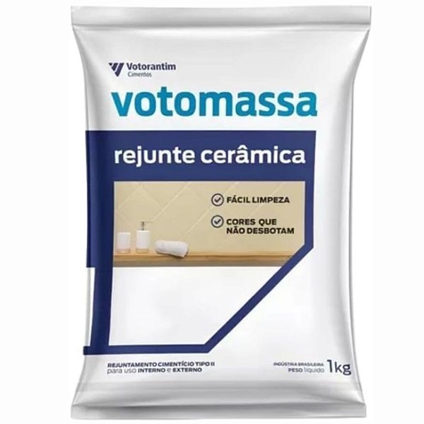 REJUNTE VOTORAM 2X1 BRANCO - 1KG