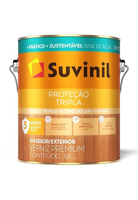 SUVINIL VERNIZ FILTRO SOLAR BRIL NATURAL BASE AGUA 3,6LTS