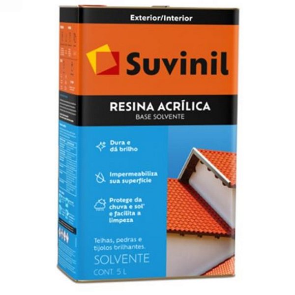 SUVINIL RESINA ACRILICA SOLVENTE INCOLOR 5LTS