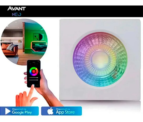 SPOT LED NEO QUAD. 5W RGB - AVANT