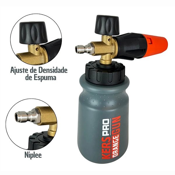 CANHAO DE ESPUMA KERS PRO ORANGE GUN 1L