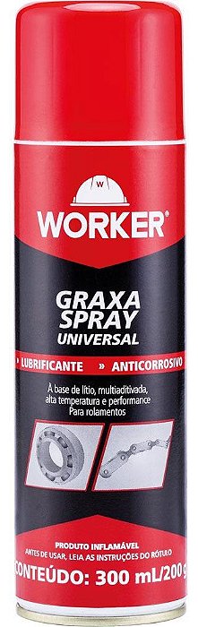 GRAXA SPRAY LITIO 300ML/200G - WORKER