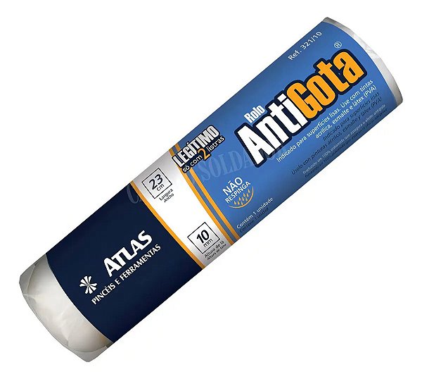 ROLO DE PINTURA ANTIGOTA POLIAMIDA 231/10 - 23CM - ATLAS
