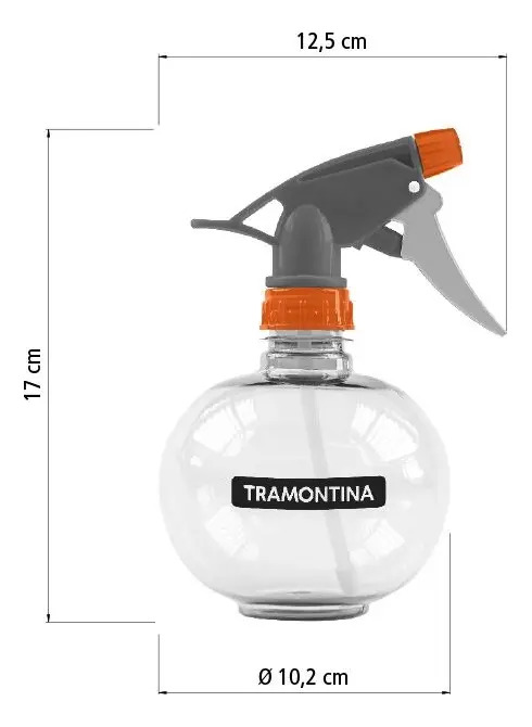 PULVERIZADOR PLASTICO MANUAL, 0,45 LTS - TRAMONTINA