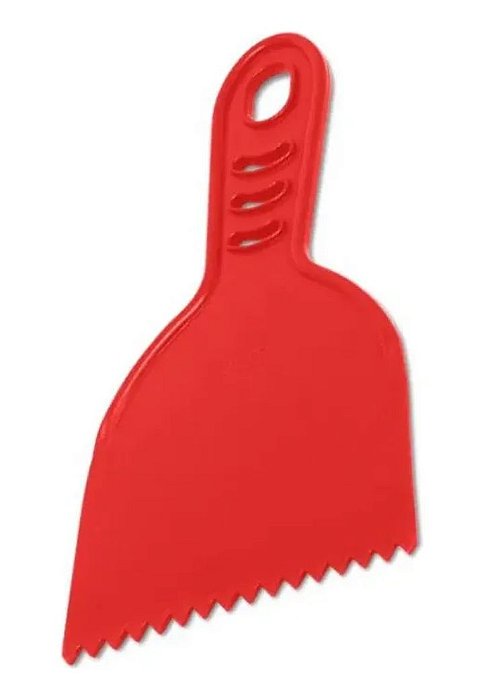 ESPATULA PLASTICA DENTADA C/CABO 2045/10CM