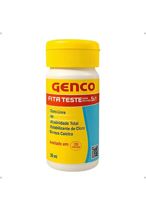 TUBO DE FITA TESTE GENCO C/25 TIRAS CADA