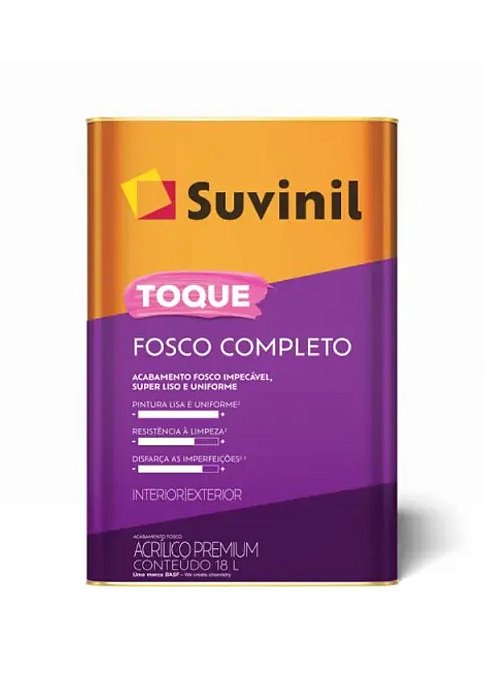 SUVINIL ACRILICO TOQUE FOSCO COMPLETO BRANCO 18LTS