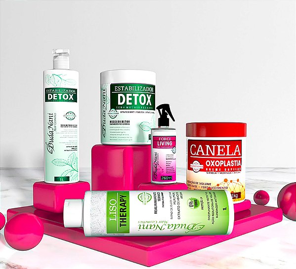 Combo Liso Saudável - Liso Therapy-Canela-Kit detox-Force living