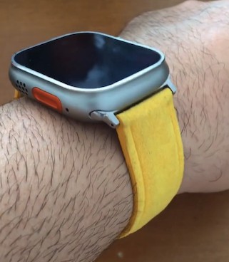 Alvelo Concept | Alcantara®  - Apple Watch Ultra (Yellow)