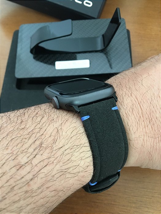 Alvelo Concept | Alcantara®  - Apple Watch Ultra (Black - Blue)