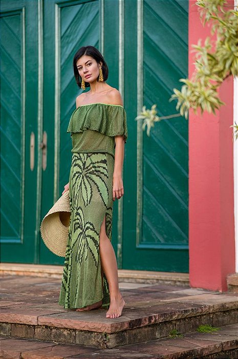 VESTIDO LONGO SAMANTHA TAMANHO P CECILIA PRADO
