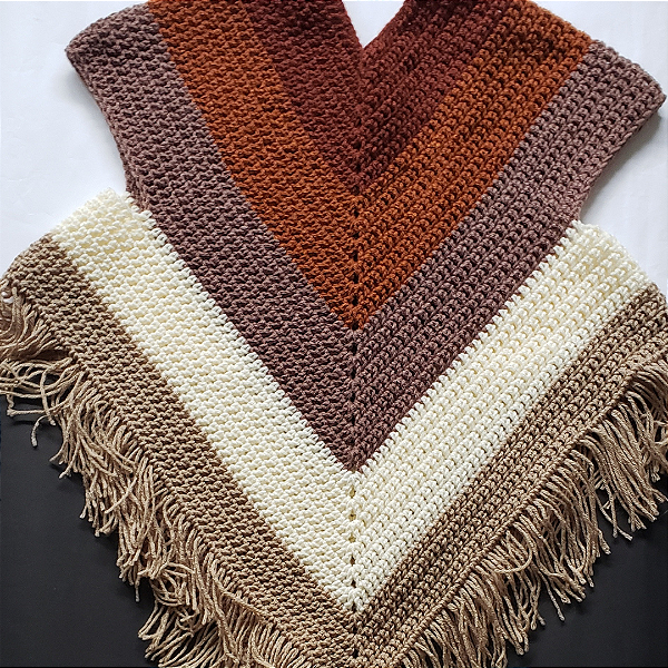 Poncho de Crochê Chuí