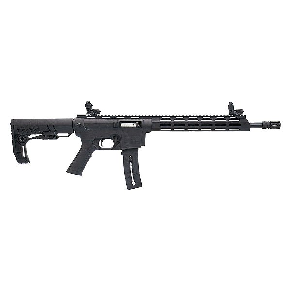 Rifle CBC Delta .22LR - Cano 14.5" Oxidado - Coronha Preta