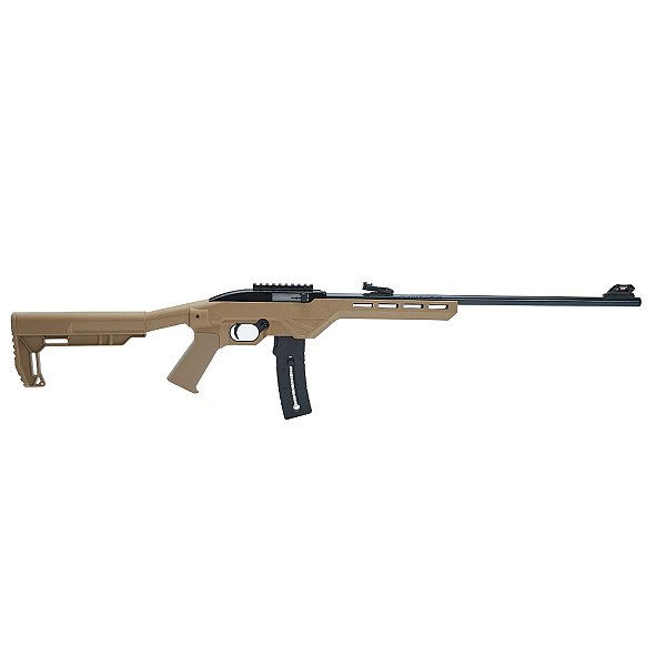 Rifle CBC Tactical .22LR Semiautomático - Coronha Tática em Polímero Tan