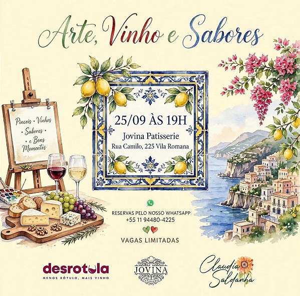 Arte, Vinho e Sabores!