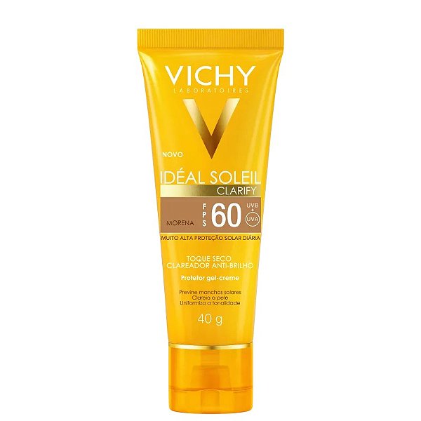 Vichy Idéal Soleil Clarify FPS 60 Morena - Protetor Solar com Cor 40g