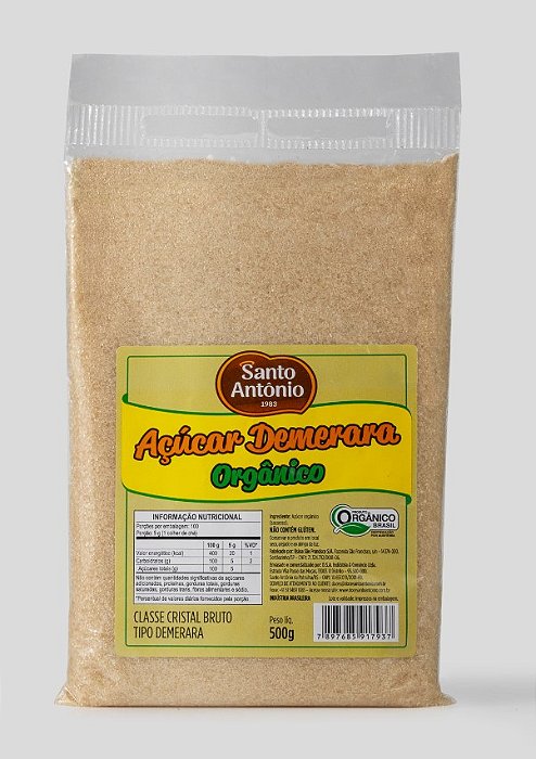 AÇÚCAR DEMERARA ORGANICO PCT 500G