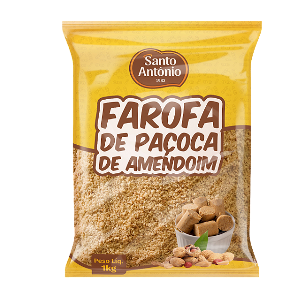 FAROFA PAÇOCA DE AMENDOIM PCT 1KG