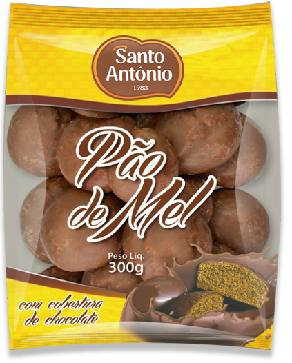 BISCOITO PÃO DE MEL C/ CHOCOLATE PCT 260G