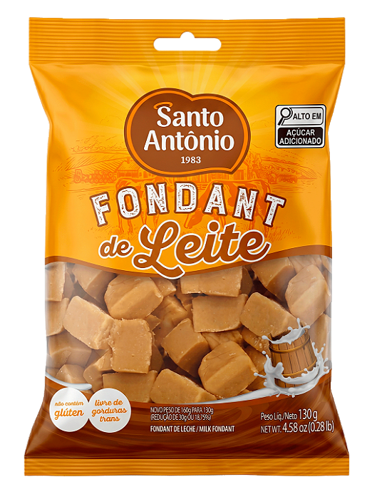 FONDANT DE LEITE PEDAÇOS PCT 130G