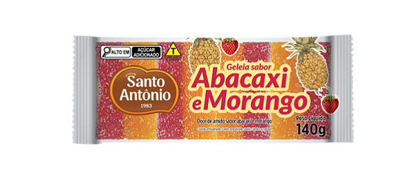 GELEIA DE ABACAXI E MORANGO PCT 140G
