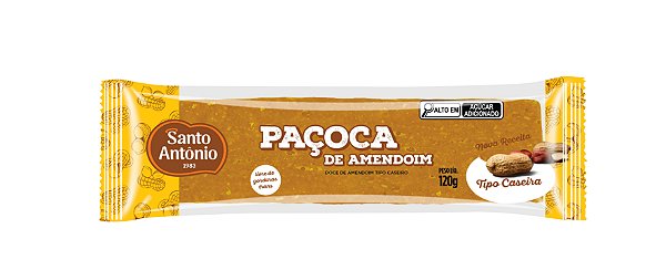 PAÇOCA DE AMENDOIM AO LEITE BARRA 120G
