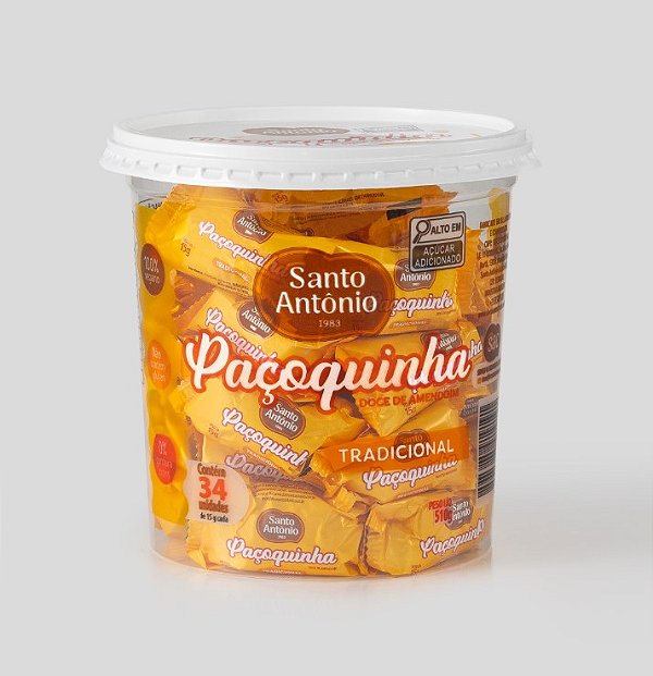 PAÇOCA ROLHA TRADICIONAL POTE 510G 34 UN X 15G