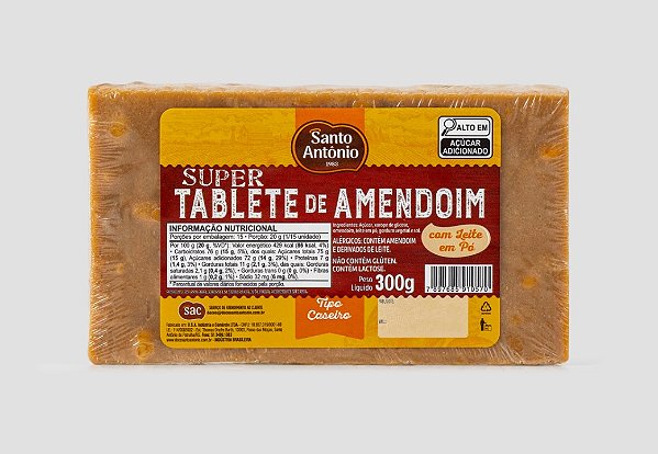 TABLETE DE AMENDOIM SUPER TABLETE 300G