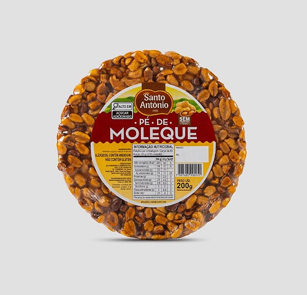 PÉ DE MOLEQUE REDONDO 200G