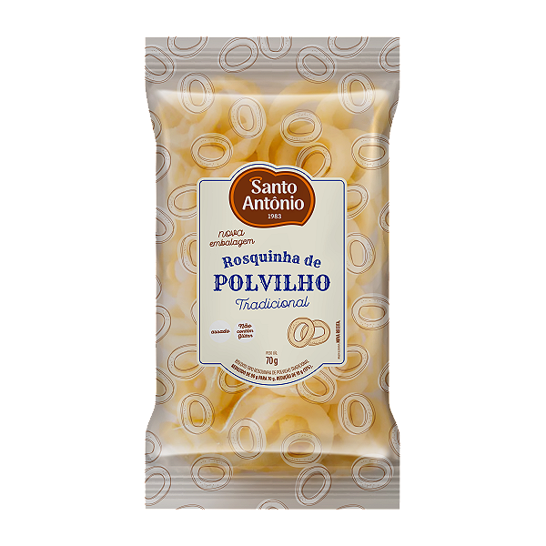 BISCOITO ROSQUINHA POLVILHO TRADICIONAL PCT 70G