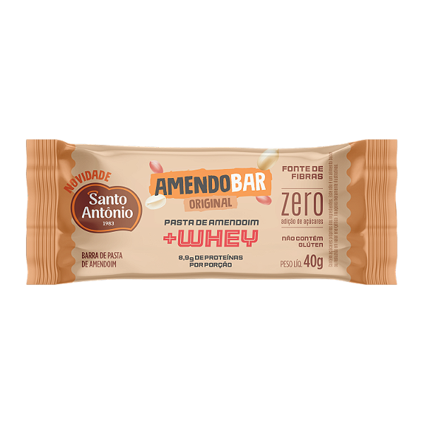 AMENDOBAR ORIGINAL C/WHEY BARRA 40G UN