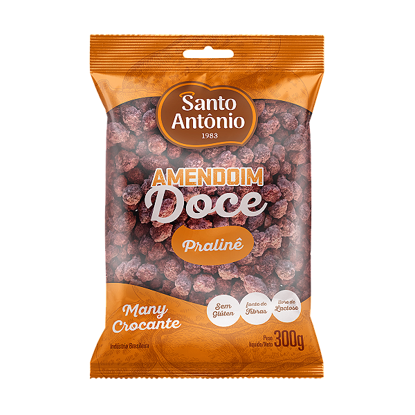 AMENDOIM DOCE PRALINÊ MANY CROCANTE PCT 300g