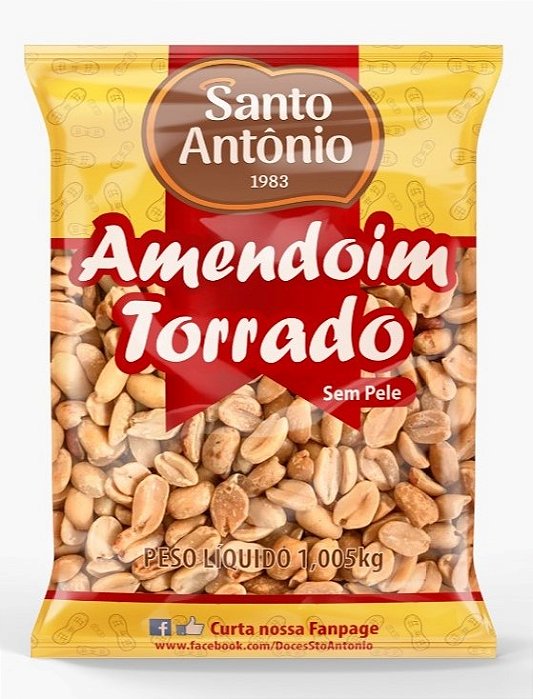 AMENDOIM TORRADO S/PELE 1,005KG