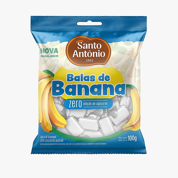 BALA DE BANANA ZERO PCT 100G