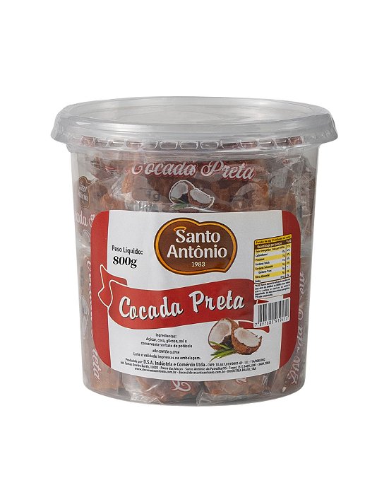 COCADA PRETA POTE 800G