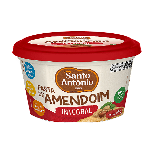PASTA DE AMENDOIM INTEGRAL POTE 200G
