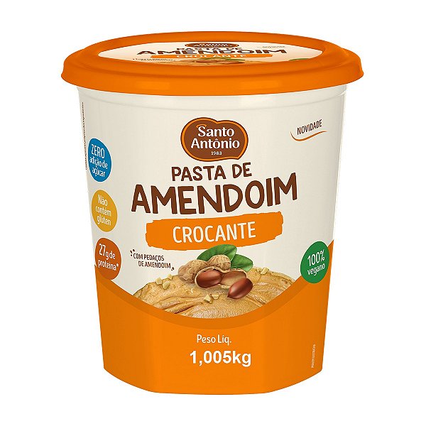 PASTA DE AMENDOIM CROCANTE POTE 1,005KG