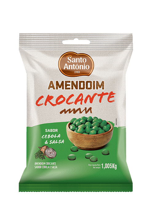 AMENDOIM CROCANTE CEBOLA E SALSA PCT 1,005KG