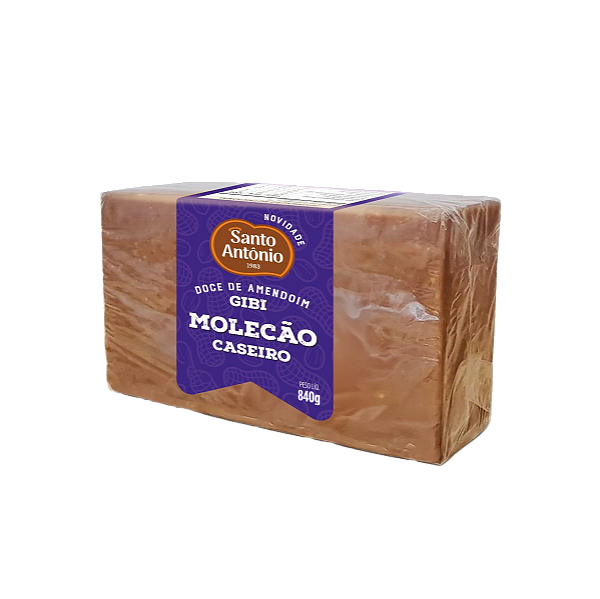 DOCE DE AMENDOIM TIPO GIBI MOLECÃO CASEIRO PCT 840G 30UN X 28G