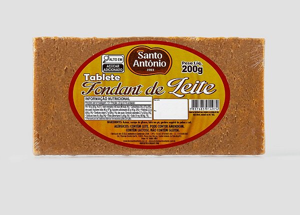 TABLETE FONDANT DE LEITE 200G