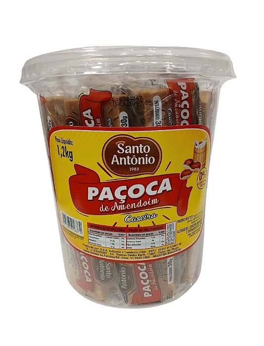 PAÇOCA DE AMENDOIM AO LEITE POTE 1,2KG