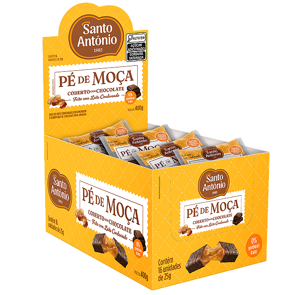 PÉ DE MOÇA C/CHOCOLATE DISPLAY 400G