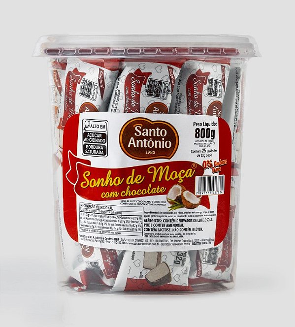 SONHO DE MOÇA C/CHOCOLATE POTE 800G
