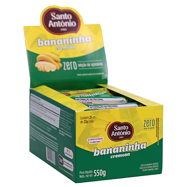 BANANINHA CREMOSA ZERO DISPLAY 550G