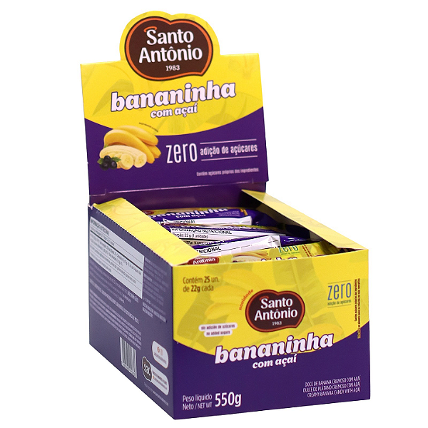 BANANINHA CREMOSA ACAI ZERO DISPLAY 550G